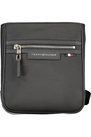 Tommy Hilfiger Torebki, Mężczyzna, Czarny, ONE SIZE, Czarna Torba na Ramię z Poliestru