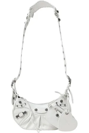 Balenciaga Torebki, Kobieta, Biały, ONE SIZE, Len, Biała Torba na Ramię dla Kobiet