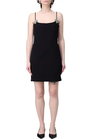 BLUMARINE Sukienki, Kobieta, Czarny, XS, Czarna Sukienka z Serduszkiem