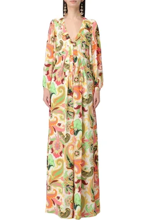 Etro Sukienki, Kobieta, Wielobarwność, S, Kolorowa Sukienka Maxi z Paisley Print