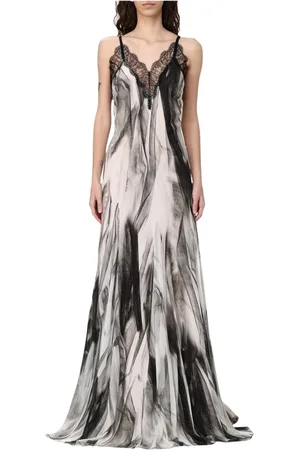 Elisabetta Franchi Sukienki, Kobieta, Wielobarwność, S, Elegancka Sukienka Midi z Detalem Paska