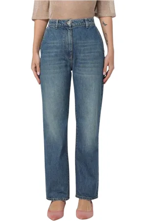 MVP Wardrobe Jeansy, Kobieta, Niebieski, XS, Denim, Jeansyy z Przetarciami dla Kobiet