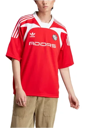 adidas Koszulki, Mężczyzna, Czerwony, XL, Oversized Short Sleeve Jersey