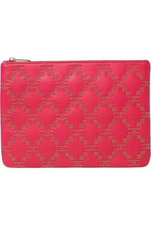 Elisabetta Franchi Torebki, Kobieta, Różowy, ONE SIZE, Fuksjowa Geometryczna Torebka