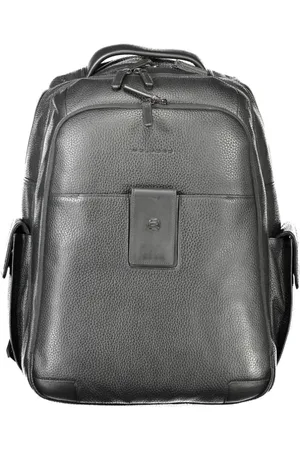 Piquadro Torebki, Mężczyzna, Czarny, ONE SIZE, Czarny skórzany plecak