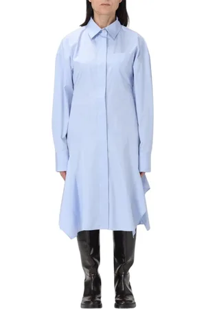 Stella McCartney Sukienki, Kobieta, Niebieski, S, Niebieska Sukienka z Asymetrycznymi Fasonami