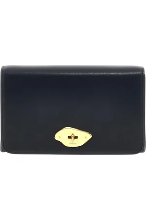 MULBERRY Torebki, Kobieta, Czarny, ONE SIZE, Niebieska Portmonetka na Ramię Zip Around
