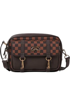 Sprayground Torebki, Kobieta, Wielobarwność, ONE SIZE, Wielokolorowa Torba na Ramię w Kratę