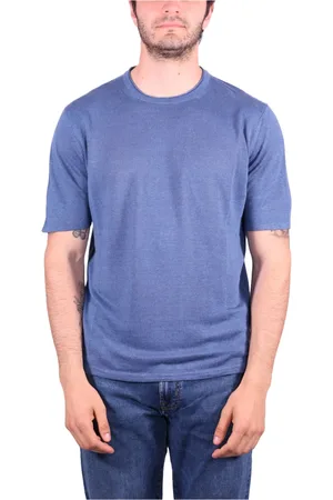Roberto Collina Koszulki, Mężczyzna, Niebieski, 2XL, Denim, T-shirty i Pola z Denimu