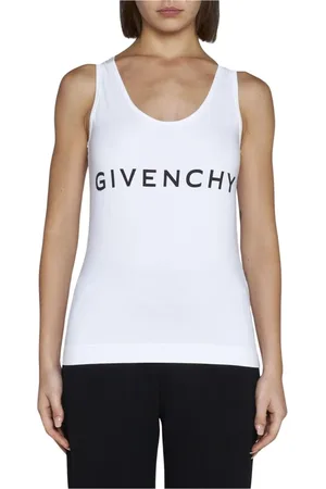 Givenchy Koszulki, Kobieta, Biały, M, Top z Logo Biały Kobieta