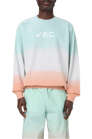 A.P.C. Bluzy, Mężczyzna, Wielobarwność, M, Elegancki Wielokolorowy Sweter z Dzianiny