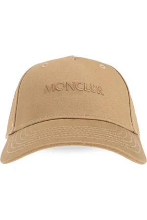 Moncler Akcesoria, Kobieta, Beżowy, ONE SIZE, Bawełna, Czapka z daszkiem