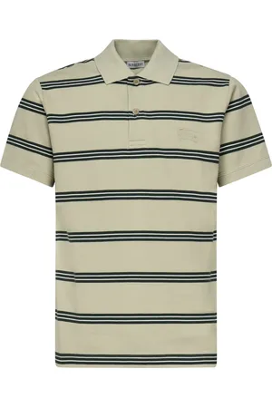 Burberry Koszulki, Mężczyzna, Zielony, XL, Zielony Polo z Haftem Logo