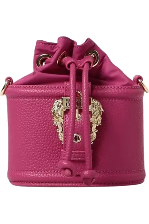 VERSACE Torebki, Kobieta, Różowy, ONE SIZE, Fioletowa Mini Torba Z Zaciąganiem