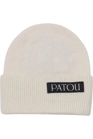 Patou Akcesoria, Kobieta, Beżowy, ONE SIZE, Kaszmir, Elegant Cashmere Beanie Hat