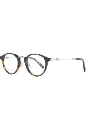 Swarovski Akcesoria, Kobieta, brązowy, ONE SIZE, Brązowe Owalne Okulary Optyczne Damskie