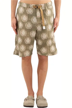 White Sand Szorty, Mężczyzna, Zielony, L, Stylowe Allover Print Shorts