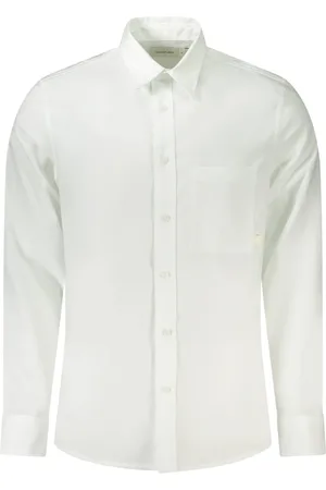 Calvin Klein Koszule, Mężczyzna, Biały, S, Odzież