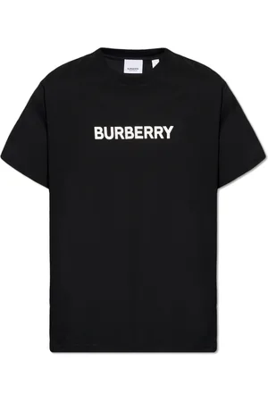 Burberry Koszulki, Mężczyzna, Czarny, M, Bawełna, Koszulka z nadrukiem