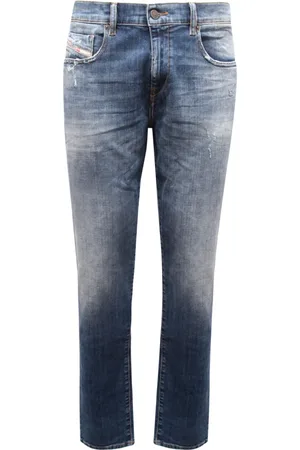 Diesel Jeansy, Mężczyzna, Niebieski, W29, Spodnie Slim Fit D-Strukt