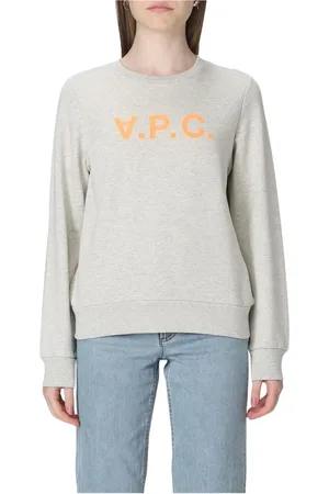 A.P.C. Bluzy, Kobieta, Beżowy, L, Crew Neck Sweatshirt