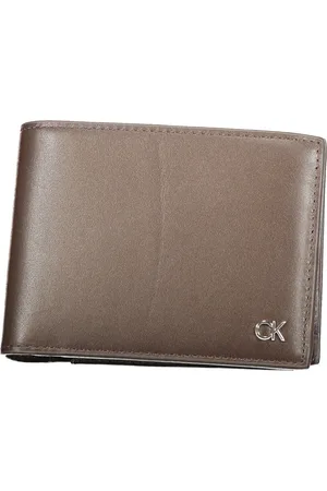 Calvin Klein Akcesoria, Mężczyzna, brązowy, ONE SIZE, Portfel męski Brązowy Ochrona Rfid
