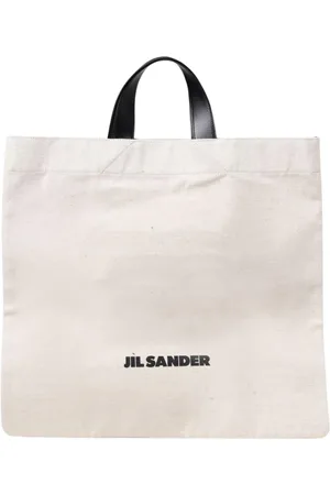 Jil Sander Torebki, Kobieta, Beżowy, ONE SIZE, Beżowa Torba z Rączkami z Skóry