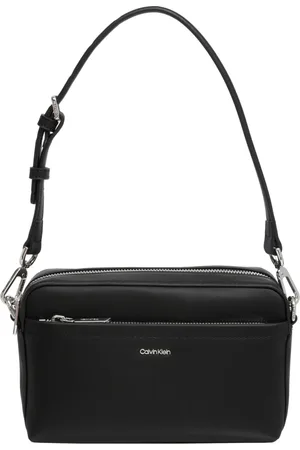 Calvin Klein Torebki, Kobieta, Czarny, ONE SIZE, Poliester, Regulowana Torba na Ramię