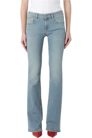 Diesel Jeansy, Kobieta, Niebieski, W26, Rozkloszowane Niebieskie Jeansyy dla Kobiet
