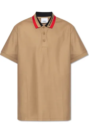 Burberry Koszulki, Mężczyzna, Beżowy, 2XL, Bawełna, Koszulka Polo