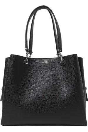Emporio Armani Torebki, Kobieta, Czarny, ONE SIZE, Czarna Torba Łańcuchowa
