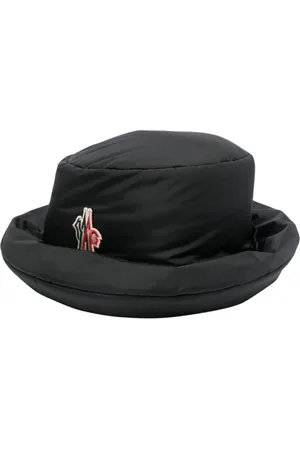 Moncler Akcesoria, Kobieta, Czarny, S, Nylon, Stylowy Czarny Bucket Hat