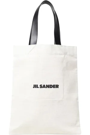 Jil Sander Torebki, Kobieta, Beżowy, ONE SIZE, Beżowa torba na ramię z uchwytami ze skóry