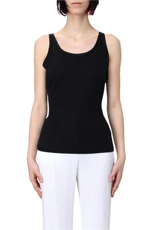 HUGO BOSS Koszulki, Kobieta, Czarny, XS, Czarny Sweter z Wzorem w Paski