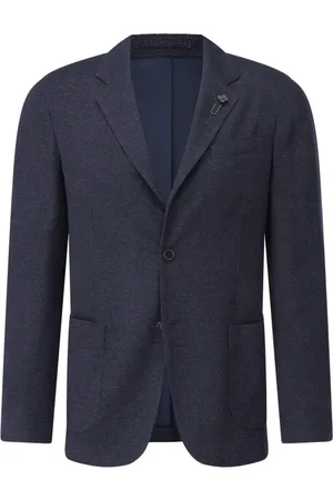 LARDINI Kurtki, Mężczyzna, Niebieski, XL, Tweed, Tweed-Optik Slim-Fit Marynarka