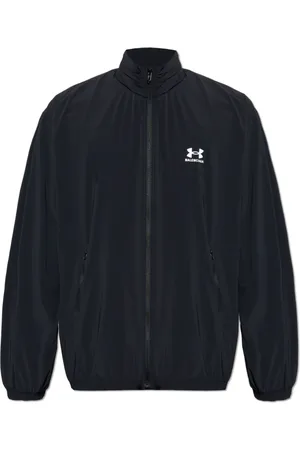 Balenciaga Kurtki, Mężczyzna, Czarny, XS, Len, Kurtka z kapturem chowanym w kołnierzu