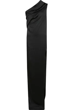 Rick Owens Sukienki, Kobieta, Czarny, M, Sukienka z rozcięciem na nodze
