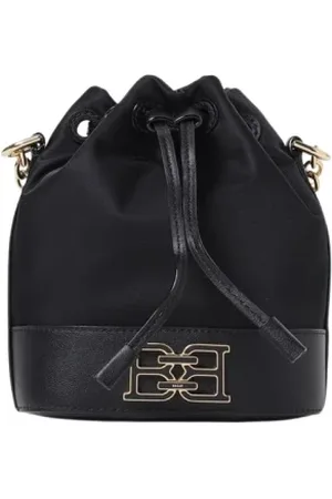 Bally Torebki, Kobieta, Czarny, ONE SIZE, Nylon, Mini Torba Wiaderko z Troczkiem
