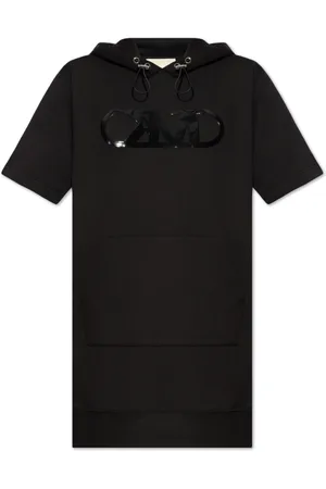 Michael Kors Sukienki, Kobieta, Czarny, XS, Bawełna, Sukienka z logo