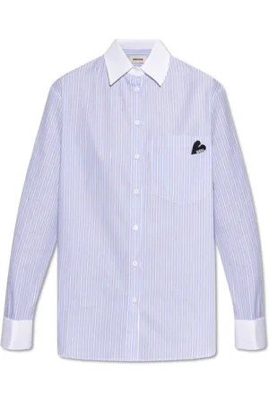 Zadig & Voltaire Bluzki, Kobieta, Niebieski, M, Bawełna, Morning Shirt