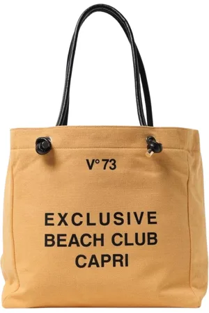 V°73 Torebki, Kobieta, Żółty, ONE SIZE, Żółta torba plażowa Beach Club