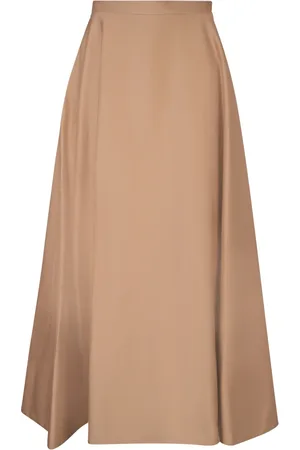 BLANCA Spódnice, Kobieta, brązowy, S, Brązowa Spódnica Midi Elegancki Styl