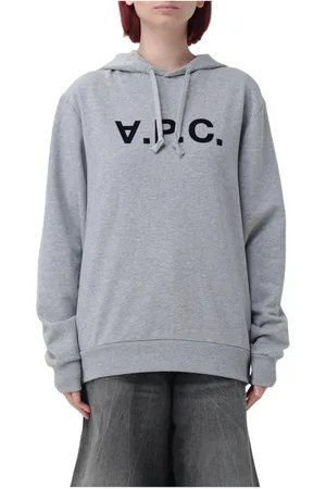 A.P.C. Bluzy, Kobieta, Szary, S, Szara Bluza z Logo Luźny Krój