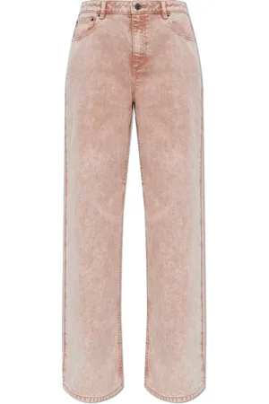 Michael Kors Jeansy, Kobieta, Różowy, XS, Denim, Jeansyy z nogawkami o szerokim kroju