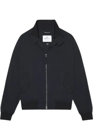 Aquascutum Kurtki, Mężczyzna, Niebieski, XL, Nylon, Kurtka Stretch Harrington Odporna na wodę