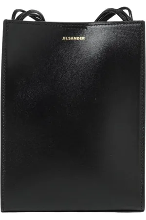 Jil Sander Torebki, Kobieta, Czarny, ONE SIZE, Czarna skórzana torba na ramię