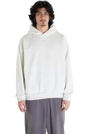 adidas Bluzy, Mężczyzna, Biały, S, Bluza z kapturem Kremowa