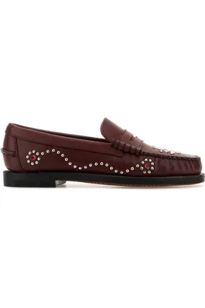 SEBAGO Buty, Kobieta, Czerwony, 36 EU, Burgundzkie Skórzane Dandette Mokasyny
