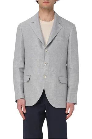 Brunello Cucinelli Kurtki, Mężczyzna, Szary, 3XL, Elegancki Szary Blezer dla Mężczyzn
