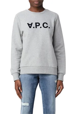 A.P.C. Bluzy, Kobieta, Szary, M, Szara Bluza z Logo dla Kobiet